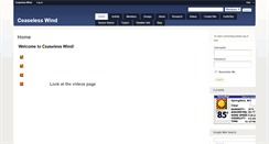 Desktop Screenshot of ceaselesswind.com